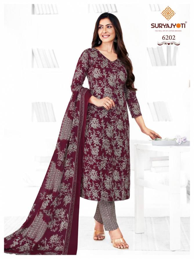 Trendy Cotton Vol 62 By Suryajyoti Printed Cotton Dress Material Wholesale Price In Surat
